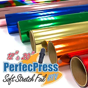 20" PerfecPress Soft Stretch Foil 20" x 30' Roll