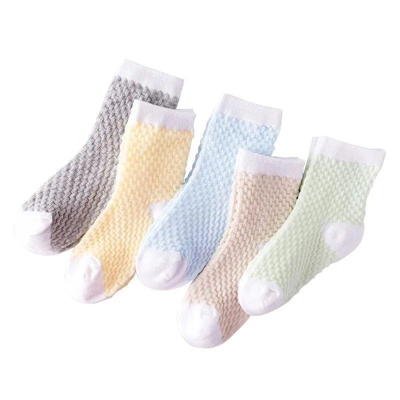 5-piece Cotton Mesh Socks