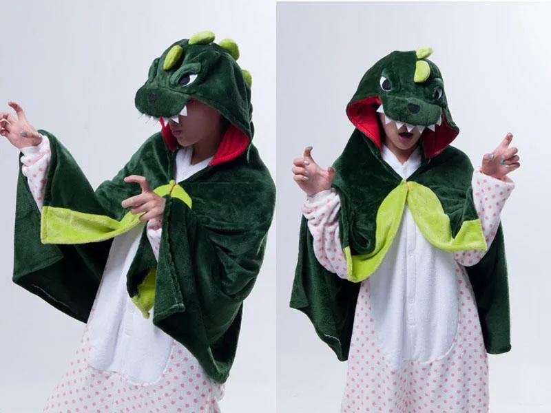 Animal Kigurumi Dinosaur Cosplay Costume Hoodie Cloak