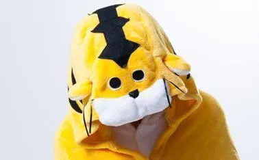 Animal Kigurumi Yellow Tiger Cosplay Costume Cloak Shawl