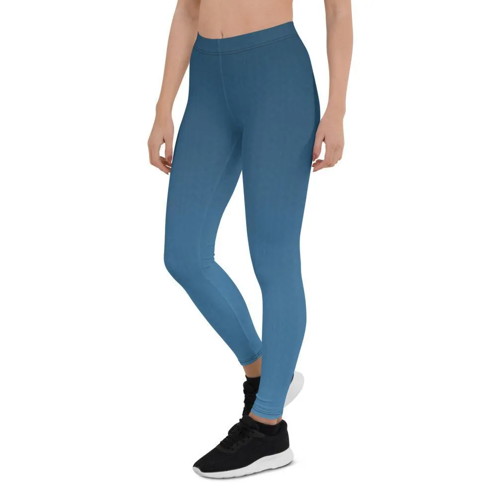 Arctic Sea Ombre Low Waist Leggings