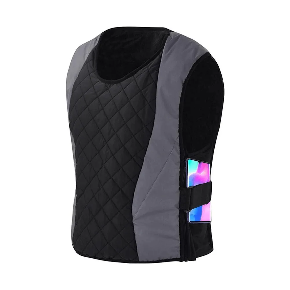 Artificial Rabbit Fur Warm Cycling Vest with Waist Adjustable - SF0408