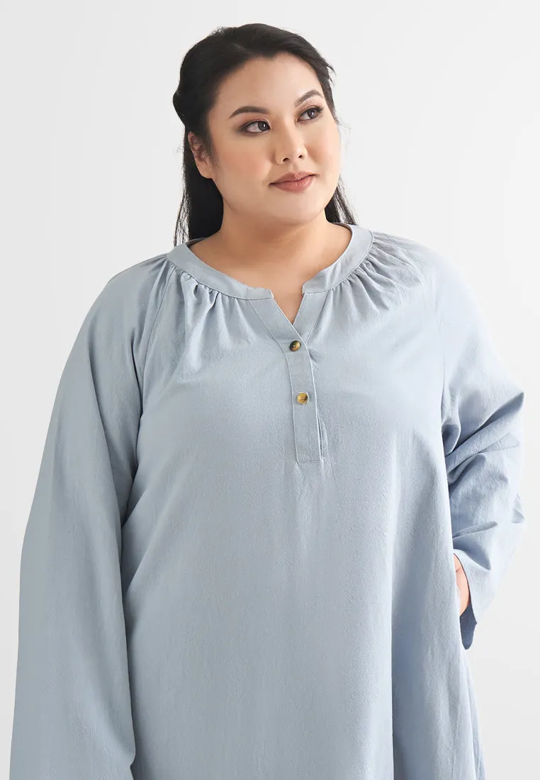 Bebas ZEN Effortless Stand Collar Tunic Dress