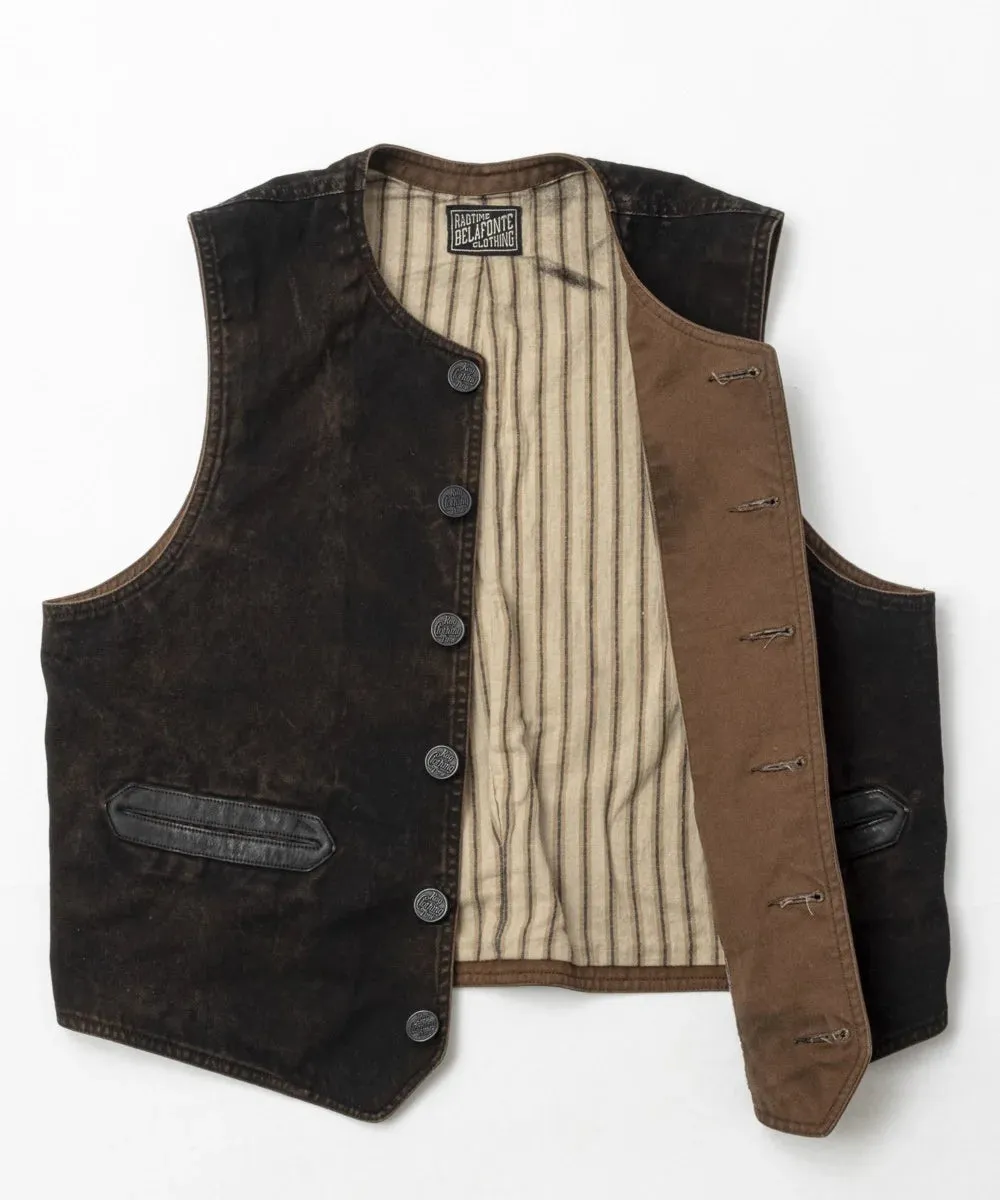 Belafonte Ragtime Clothing, Doromole Civilian Vest, Doro Brown