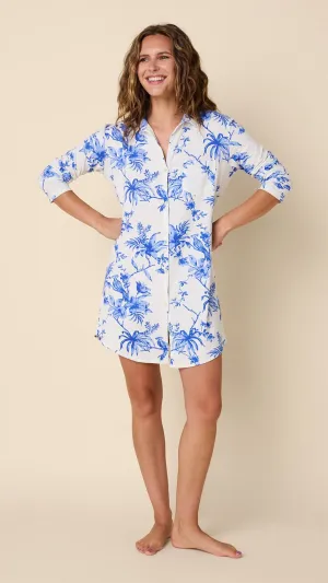 Bluebird Blossom Pima Knit Night Shirt