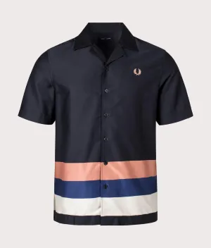 Bold Stripe Revere Collar Shirt