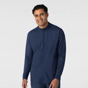 Boundless Men's Warm Up Scrub Jacket - Navy