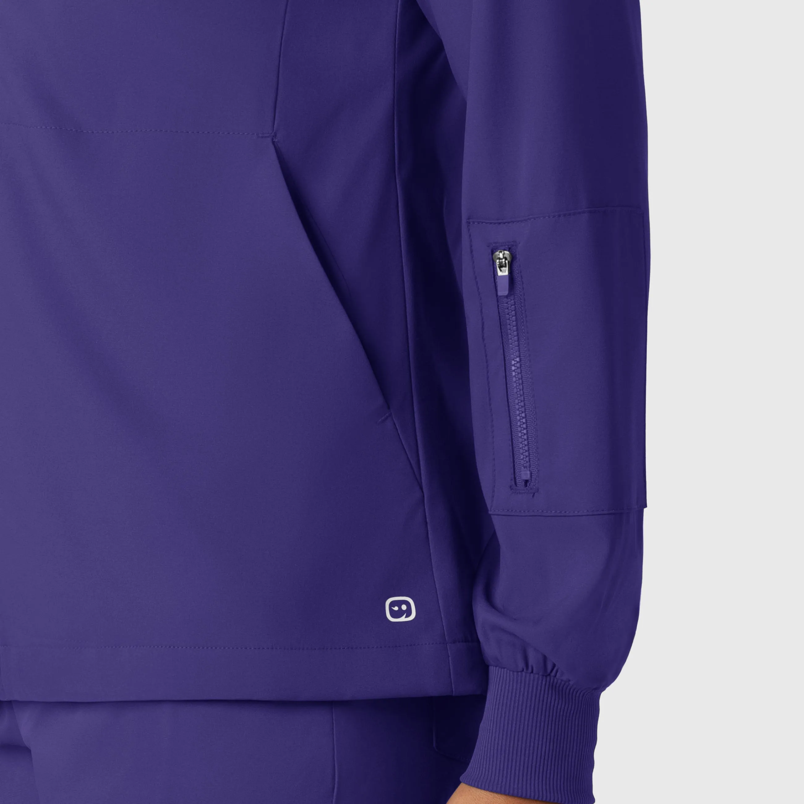 Boundless Women's Warm Up Scrub Jacket - Grape