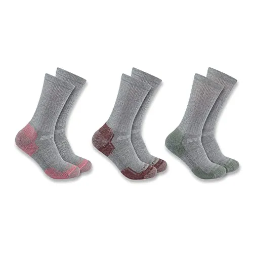 Carhartt SC2823W Women's Midweight Cotton Blend Low Cut Sock 3 Pack