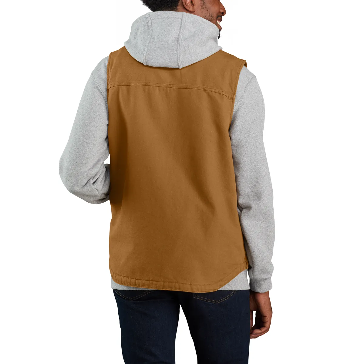 Carhartt Washed Duck Sherpa lined Mock neck vest (104277)