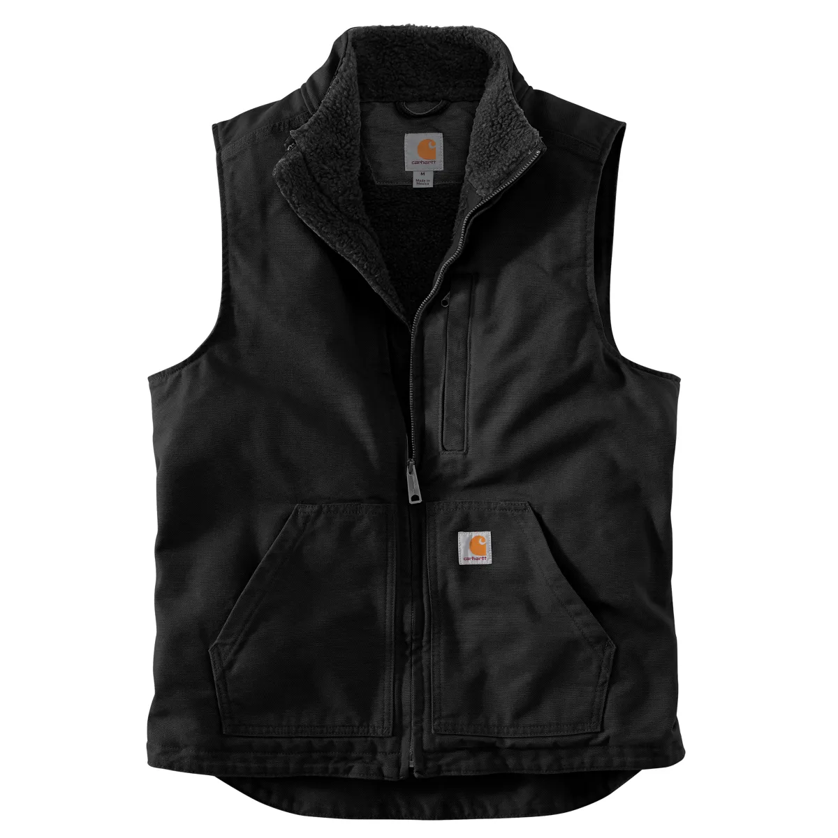 Carhartt Washed Duck Sherpa lined Mock neck vest (104277)