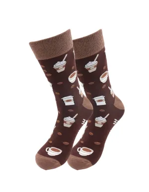 Casual Designer Socks - Coffee - for Men and Women