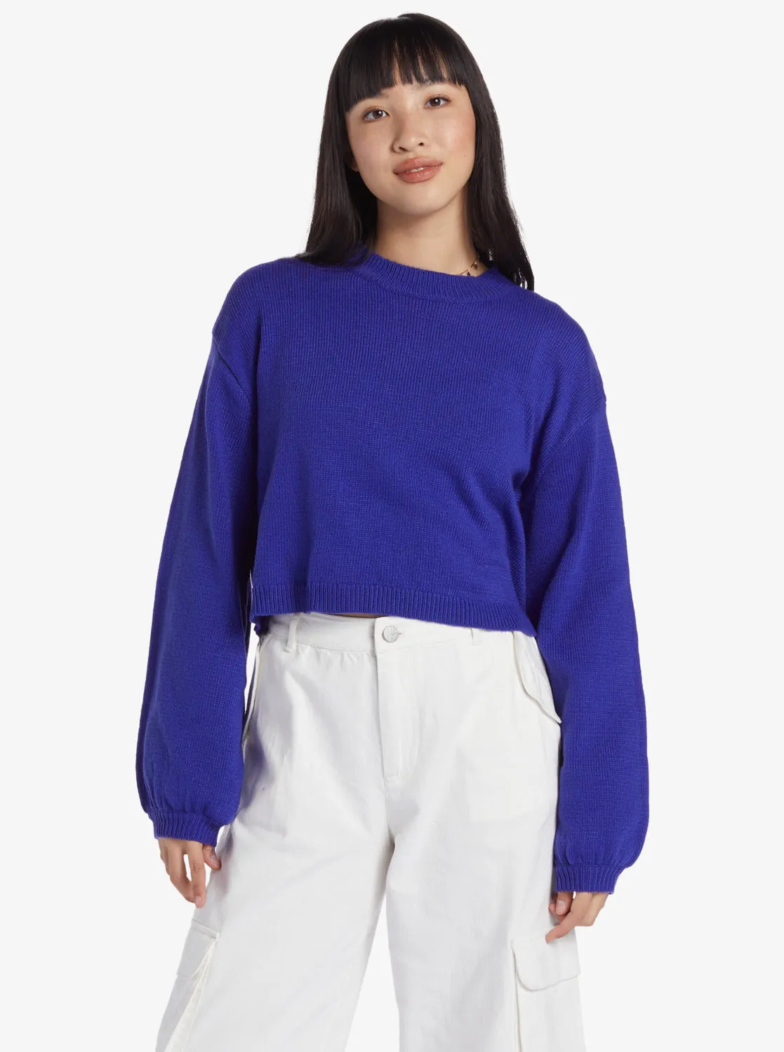 Chloe Kim Crew Neck Sweater - Royal Blue