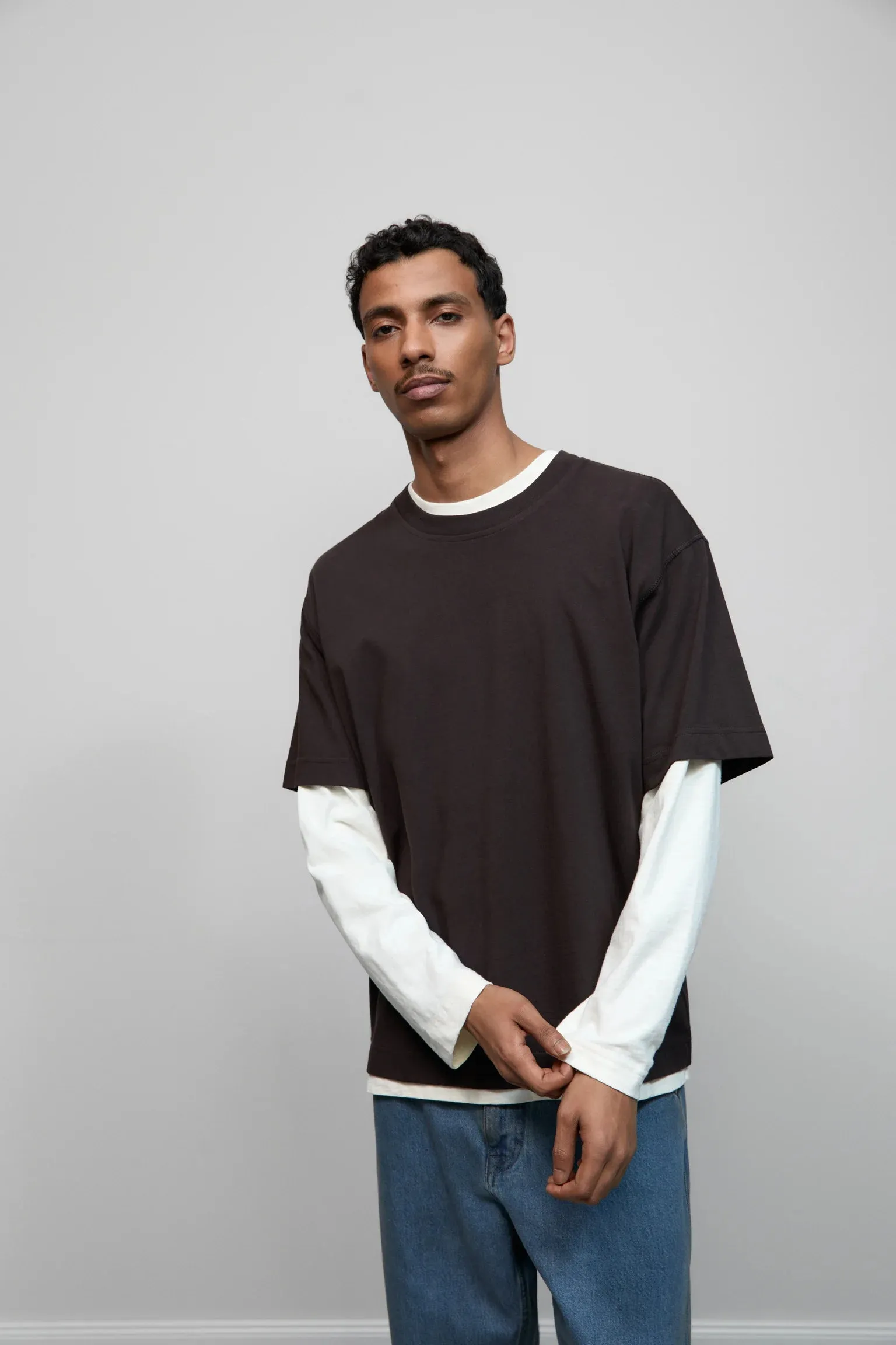 Closed Ebony Brown Relaxed T-Shirt