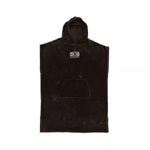 Corp Hooded Black Poncho