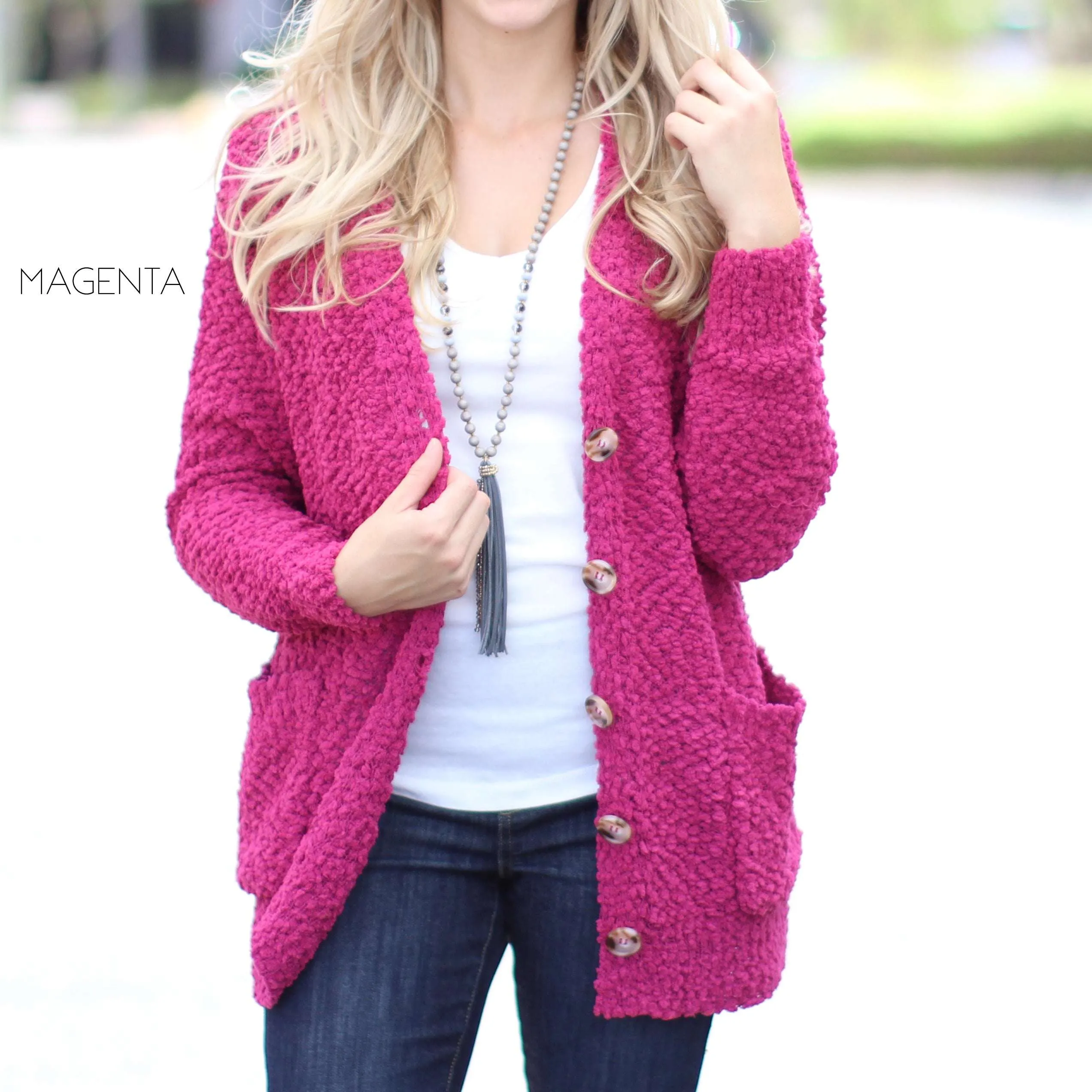 Cozy Button Cardigan | S-XL