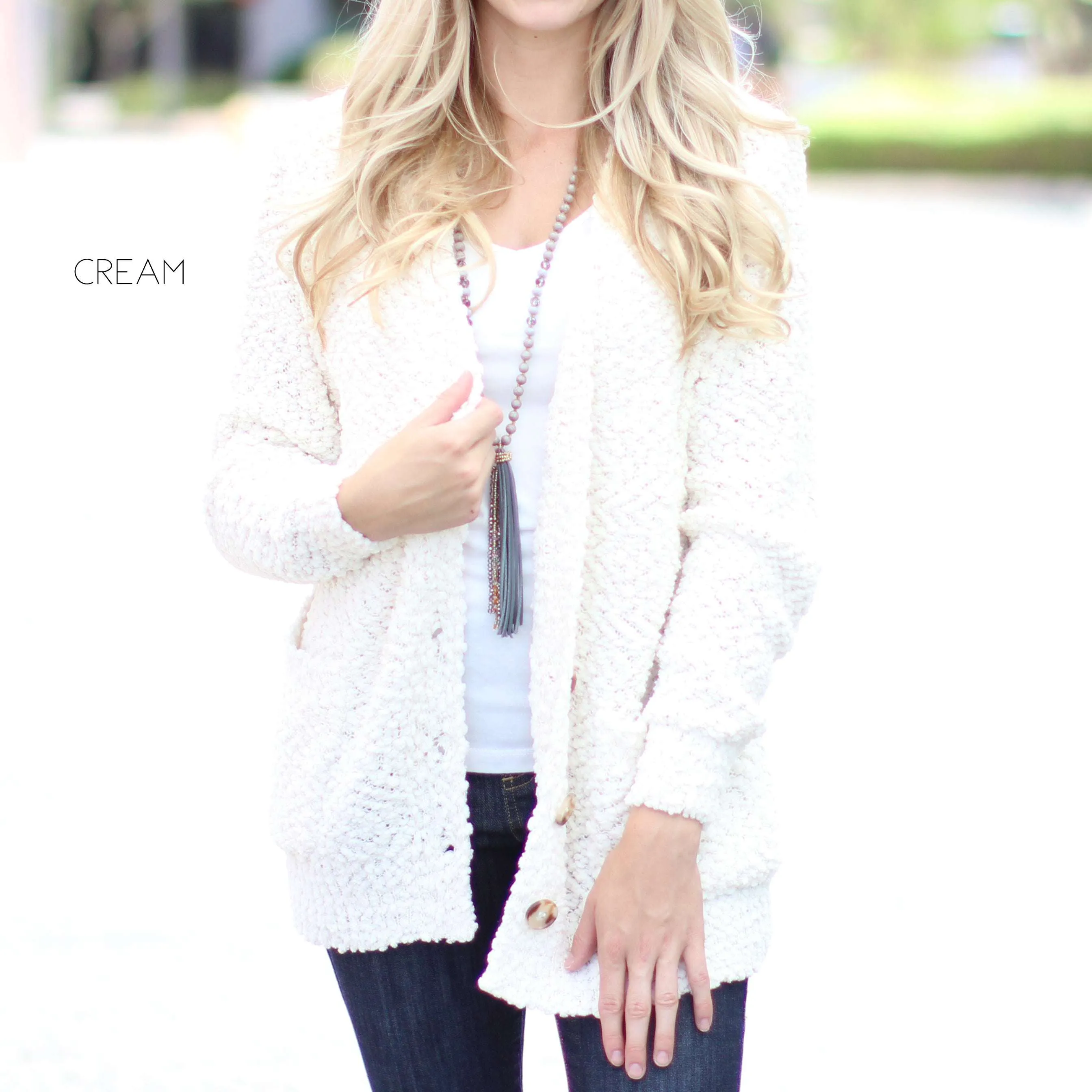 Cozy Button Cardigan | S-XL