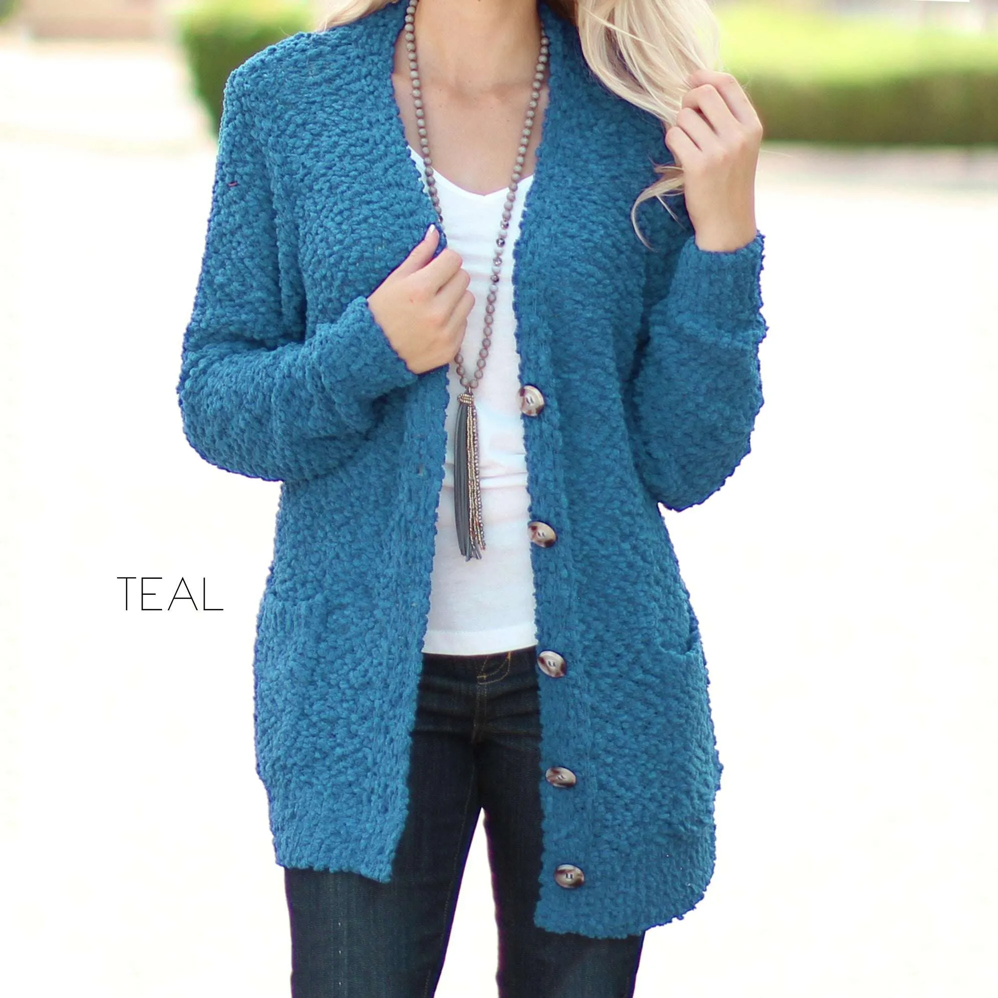 Cozy Button Cardigan | S-XL