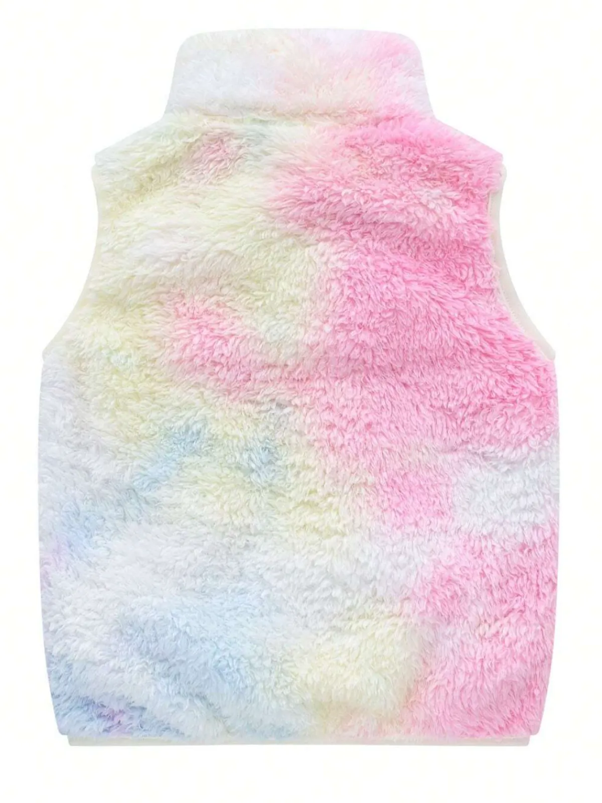 Cozy Winter Unicorn Tie Dye Sherpa Vest