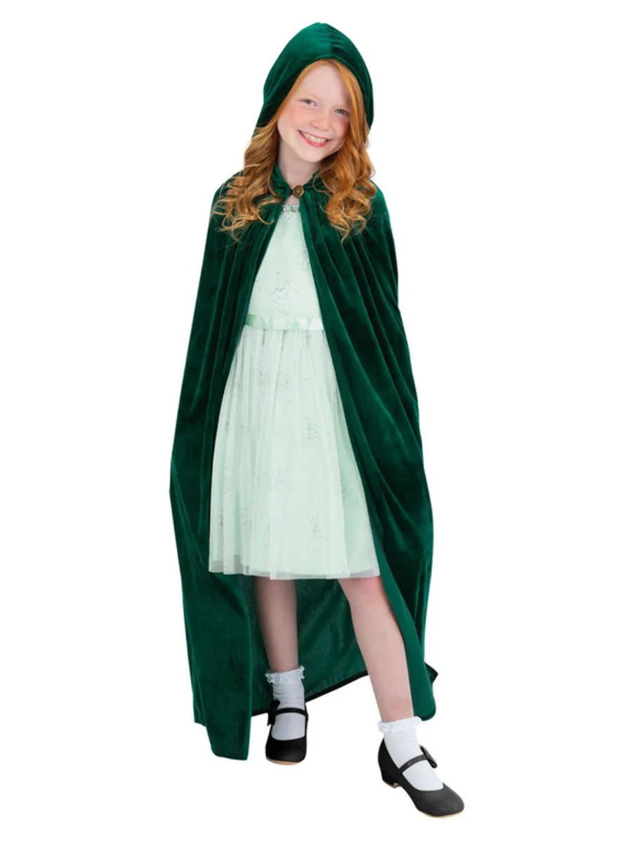 Deluxe Child's Cloak Emerald Green