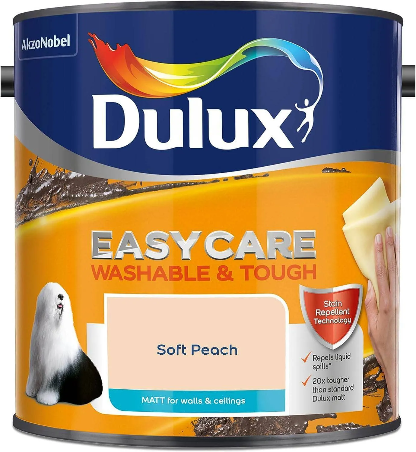 Dulux Easycare Matt Emulsion 2.5L - Soft Peach