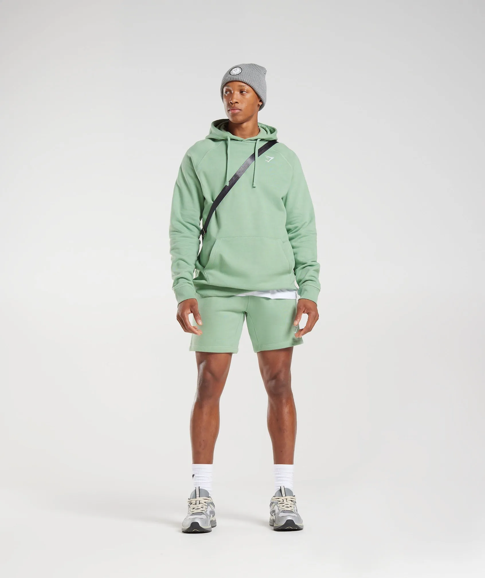 Gymshark Crest Hoodie - Desert Sage Green