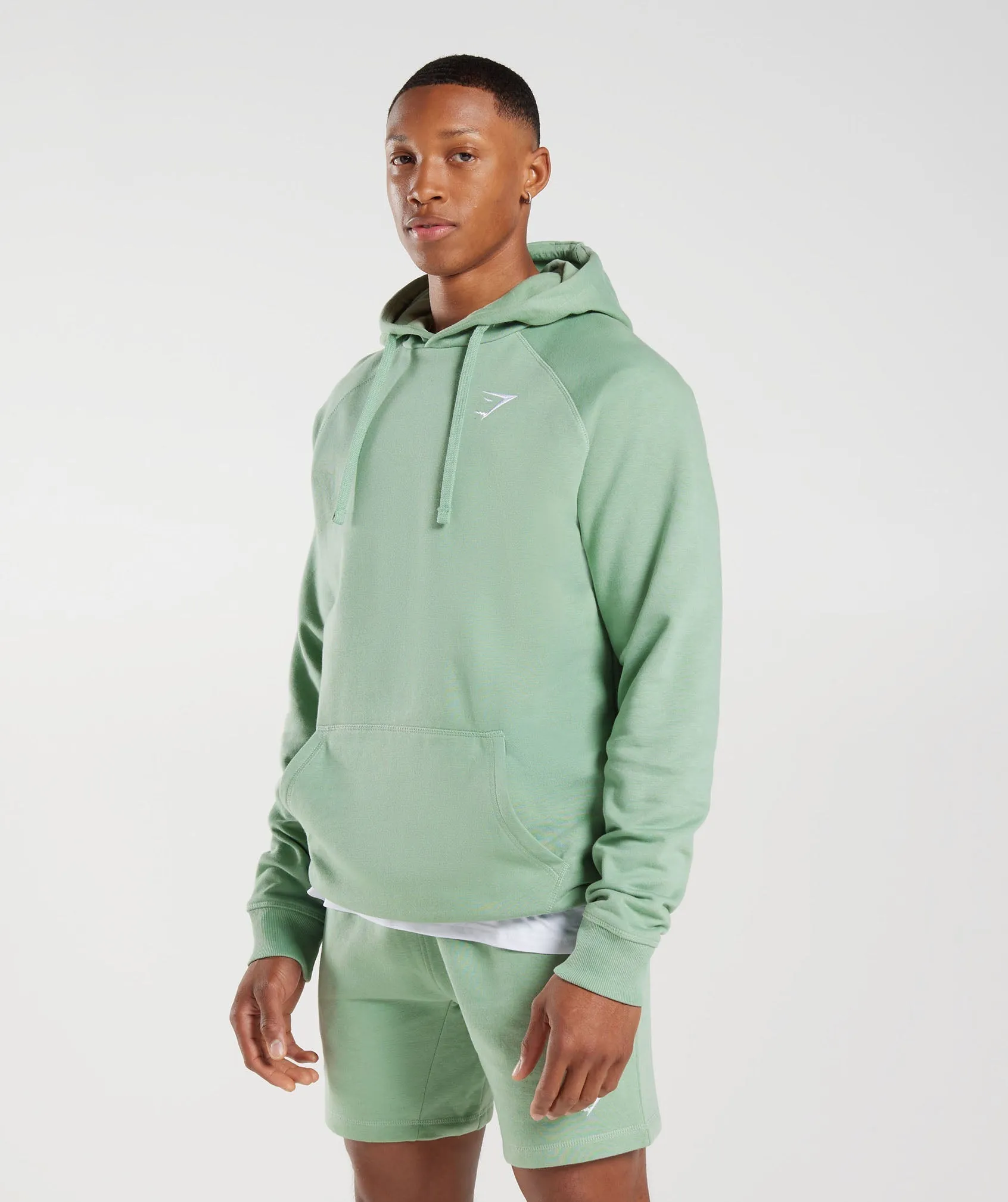 Gymshark Crest Hoodie - Desert Sage Green