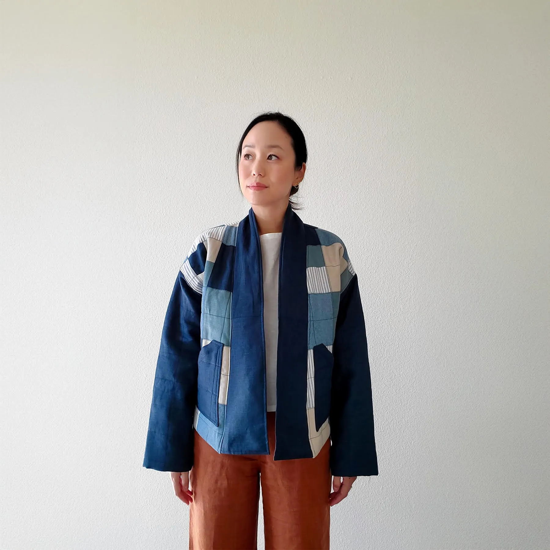 HANA JACKET - No. 3 Blue and Rose