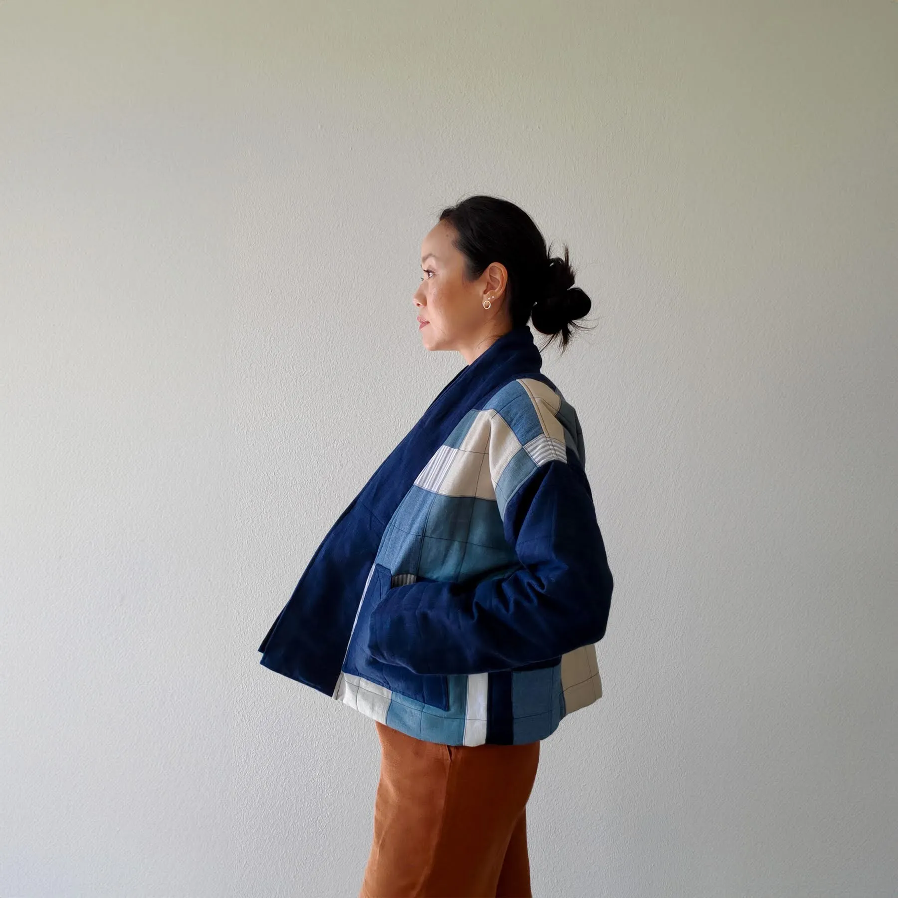 HANA JACKET - No. 3 Blue and Rose