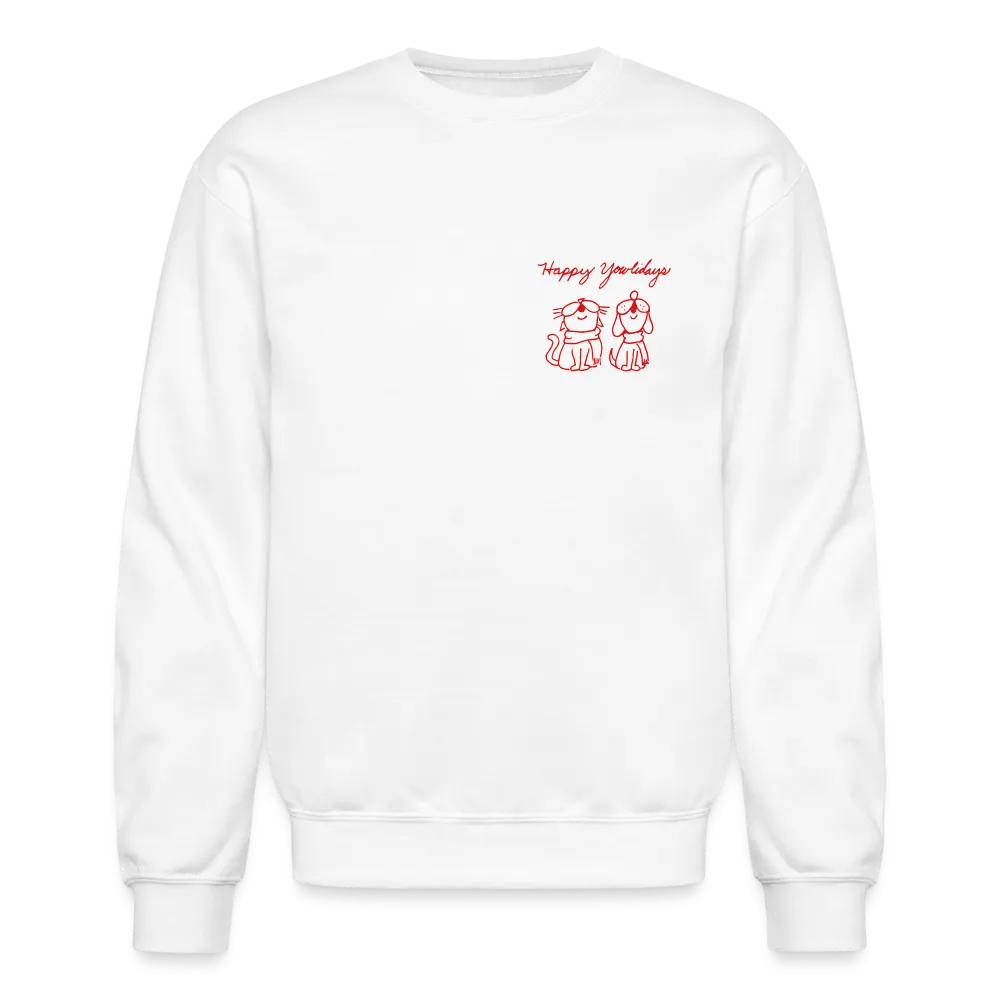 Happy Yowlidays Small Logo Crewneck Sweatshirt