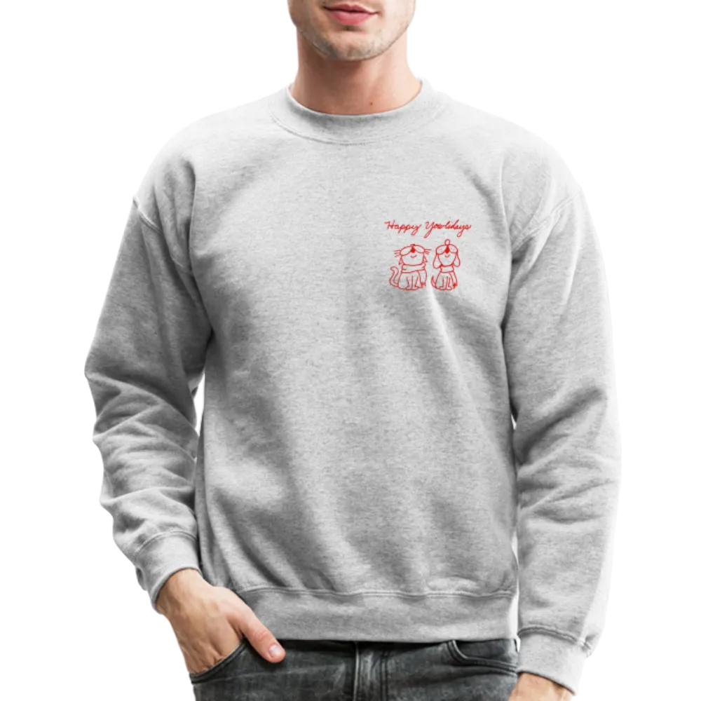 Happy Yowlidays Small Logo Crewneck Sweatshirt