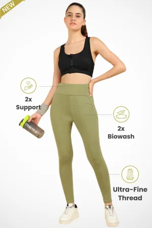 High Waist Green Mom Legging