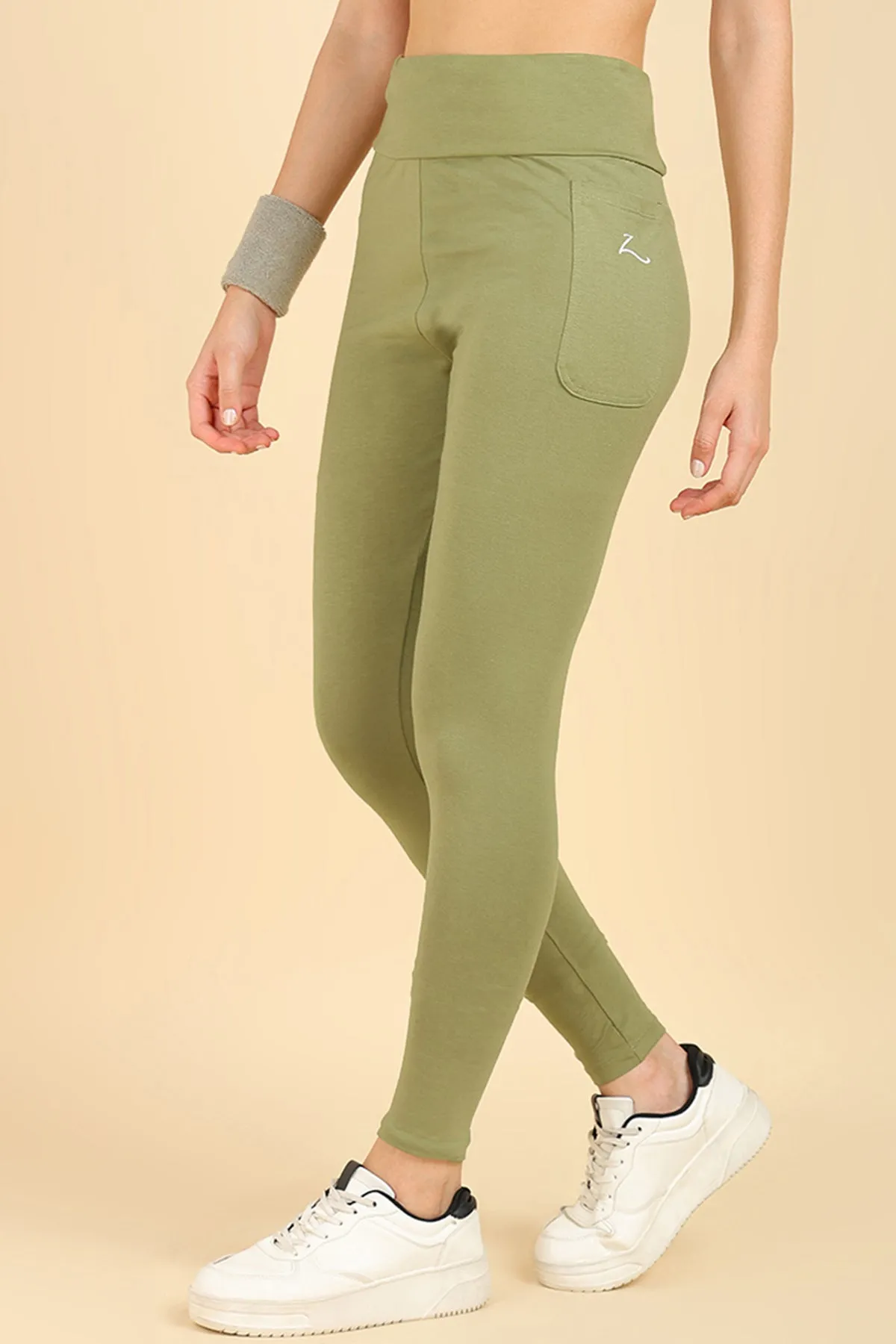 High Waist Green Mom Legging