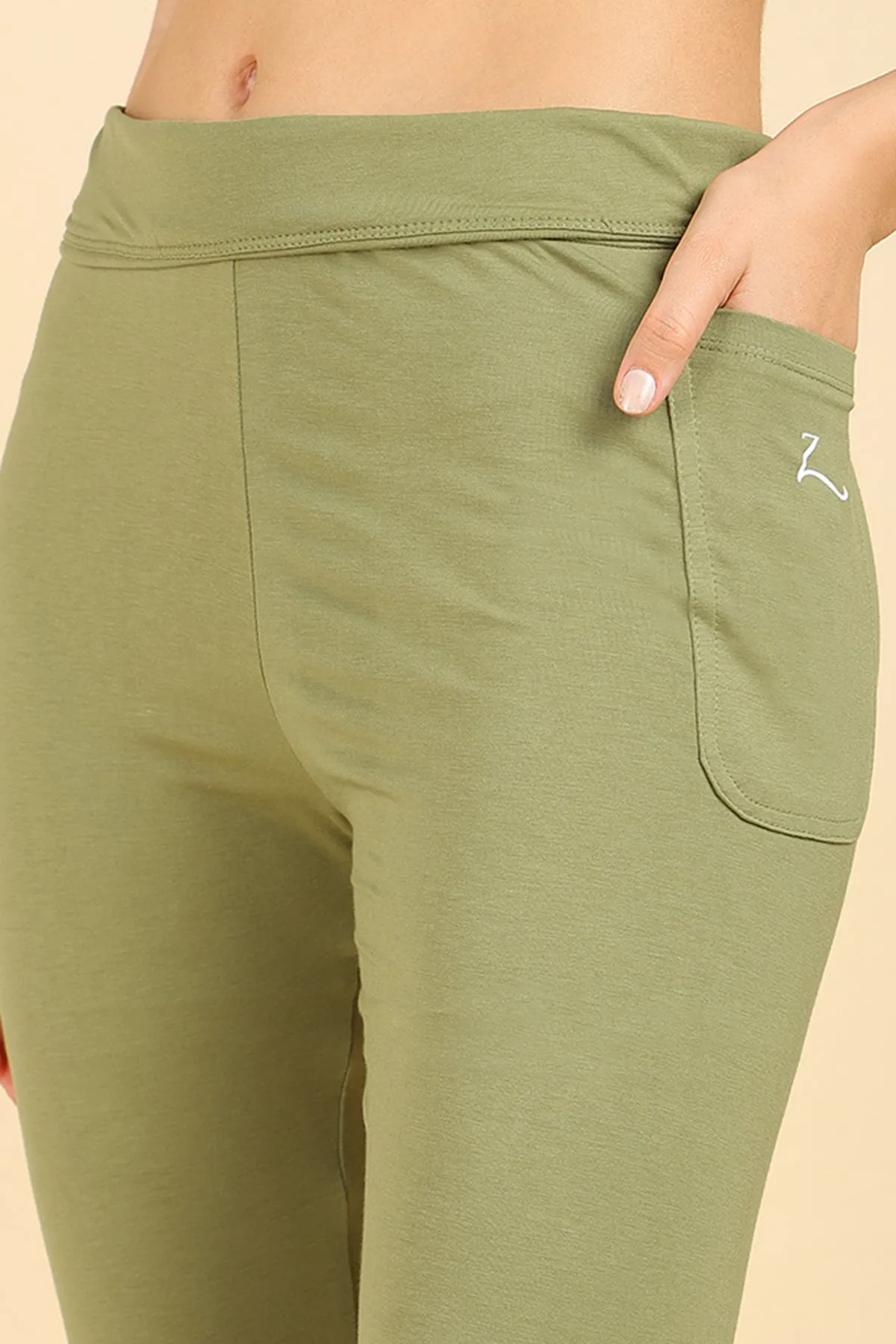 High Waist Green Mom Legging