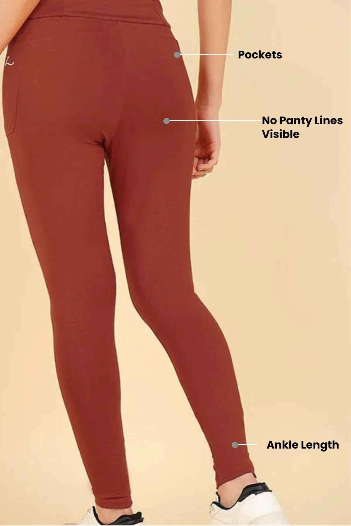 High Waist Rust Mom Legging