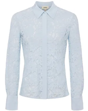 Ice Water Lace Maia Button Down Blouse