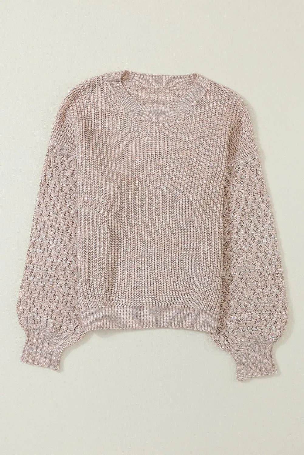 Kenzie Cable Knit Drop Shoulder Sweater