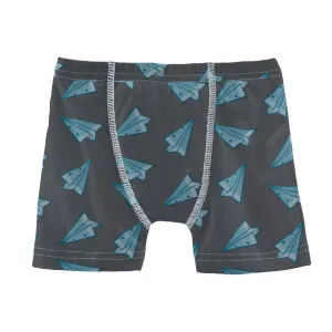 KicKee Pants Lined Paper Airplanes Boys Boxer Brief