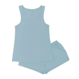 Kyte Mama Women's Tank Set in Dusty Blue