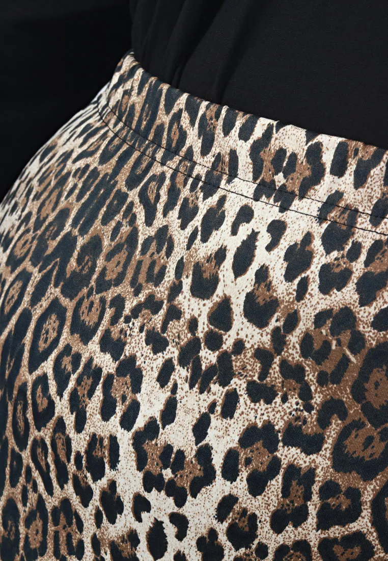 Leci Fun Printed Leggings - Big Leopard