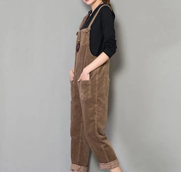 Loose Casual Spring Denim Overall Women Jumpsuits Dress