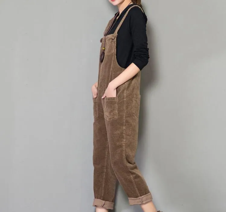 Loose Casual Spring Denim Overall Women Jumpsuits Dress