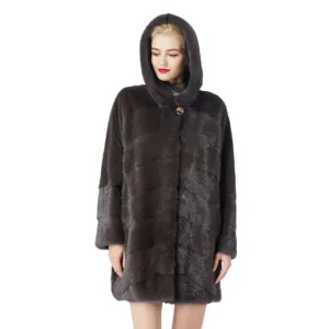 Luxury Comfortable Slim Fit Mink Fur Coat