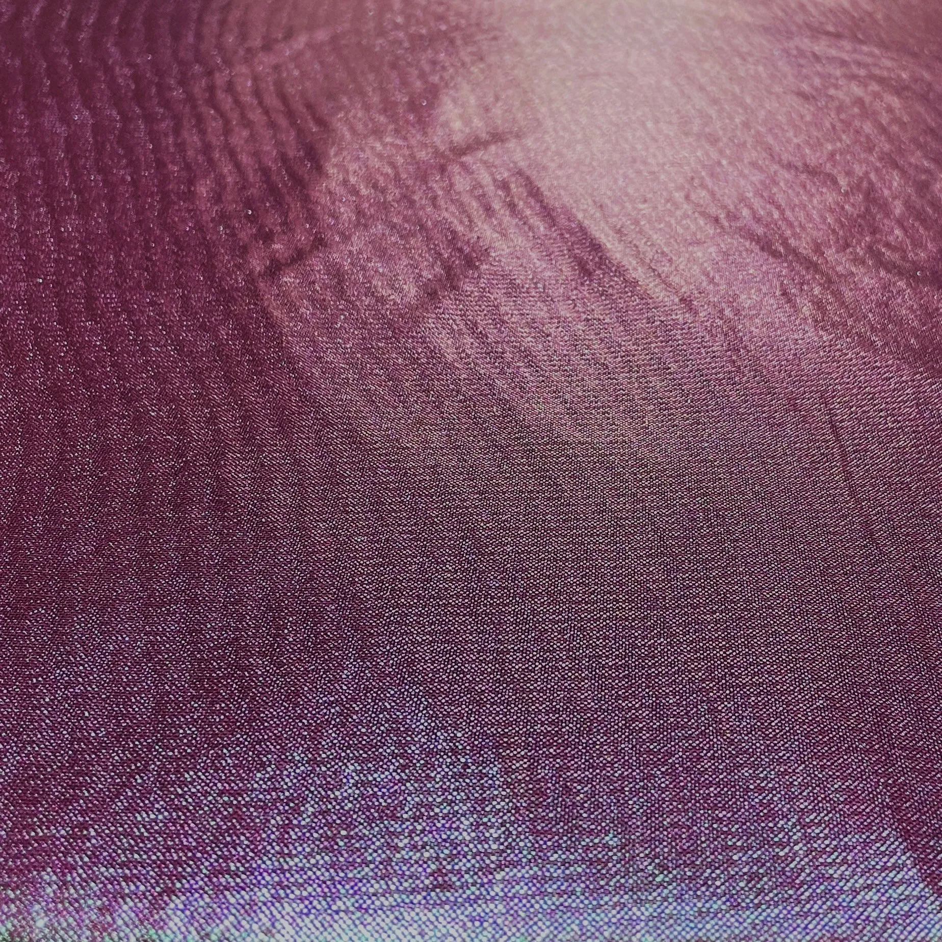 Maroon 3D Shimmer Foil Imported Knit Lycra Fabric