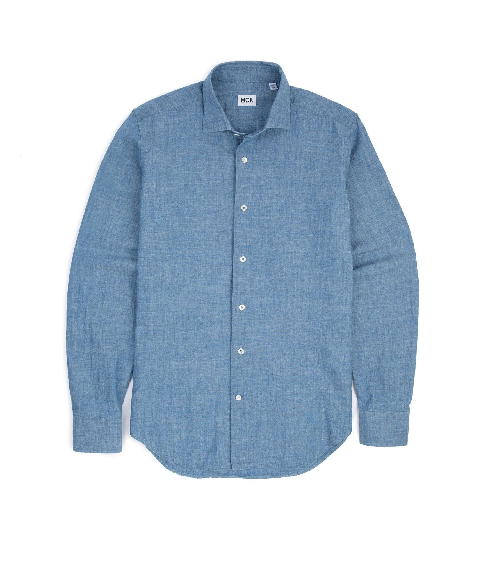 MCR Slim Japanese Chambray Shirt: Light Blue