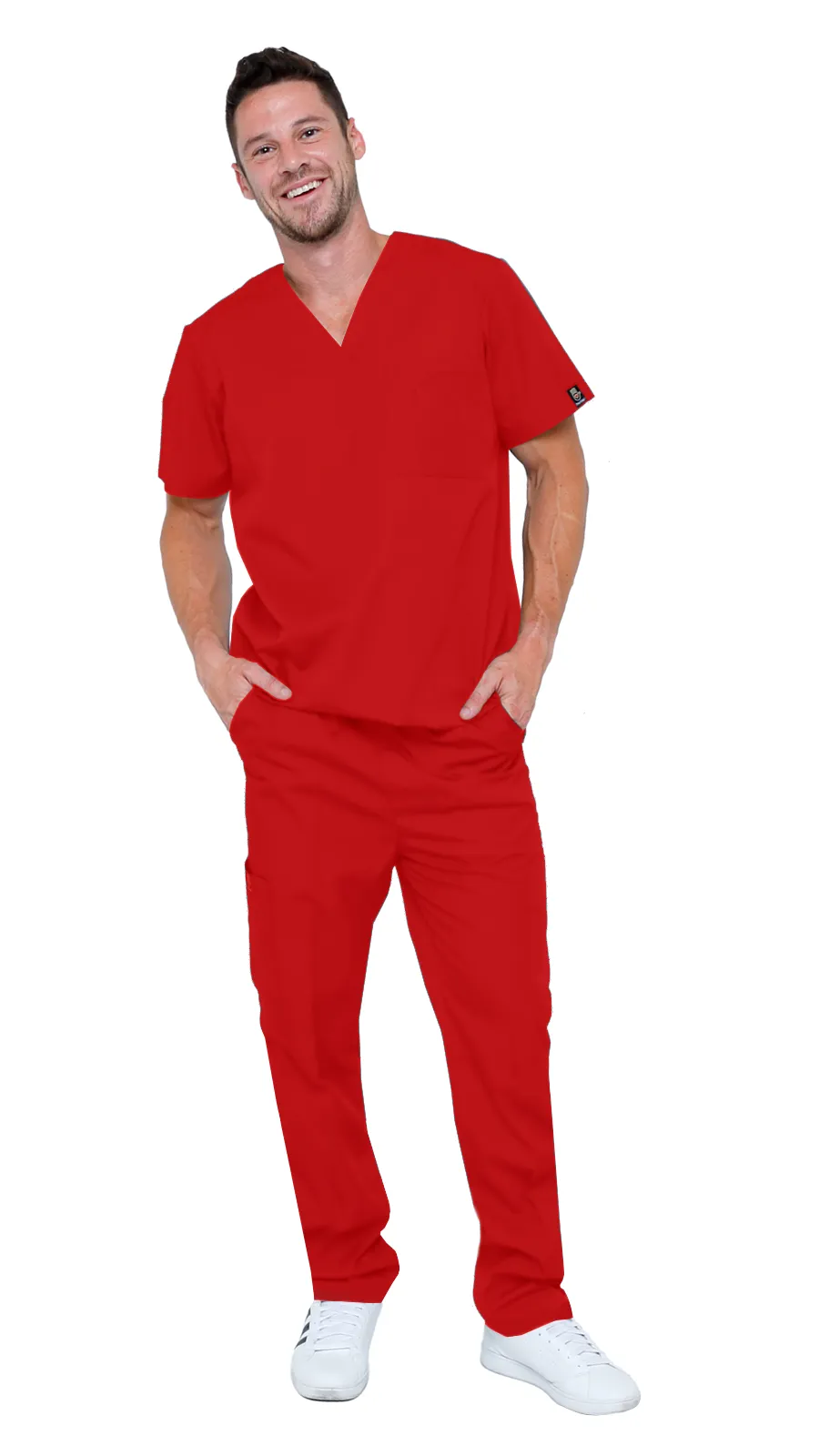 Men's 6 Pocket Soft Stretch Uniform Scrubs - Style ST101