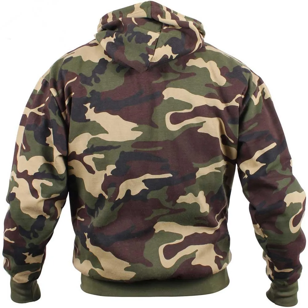 Mens Camouflage Pullover Hooded Sweatshirt (5 color choices)