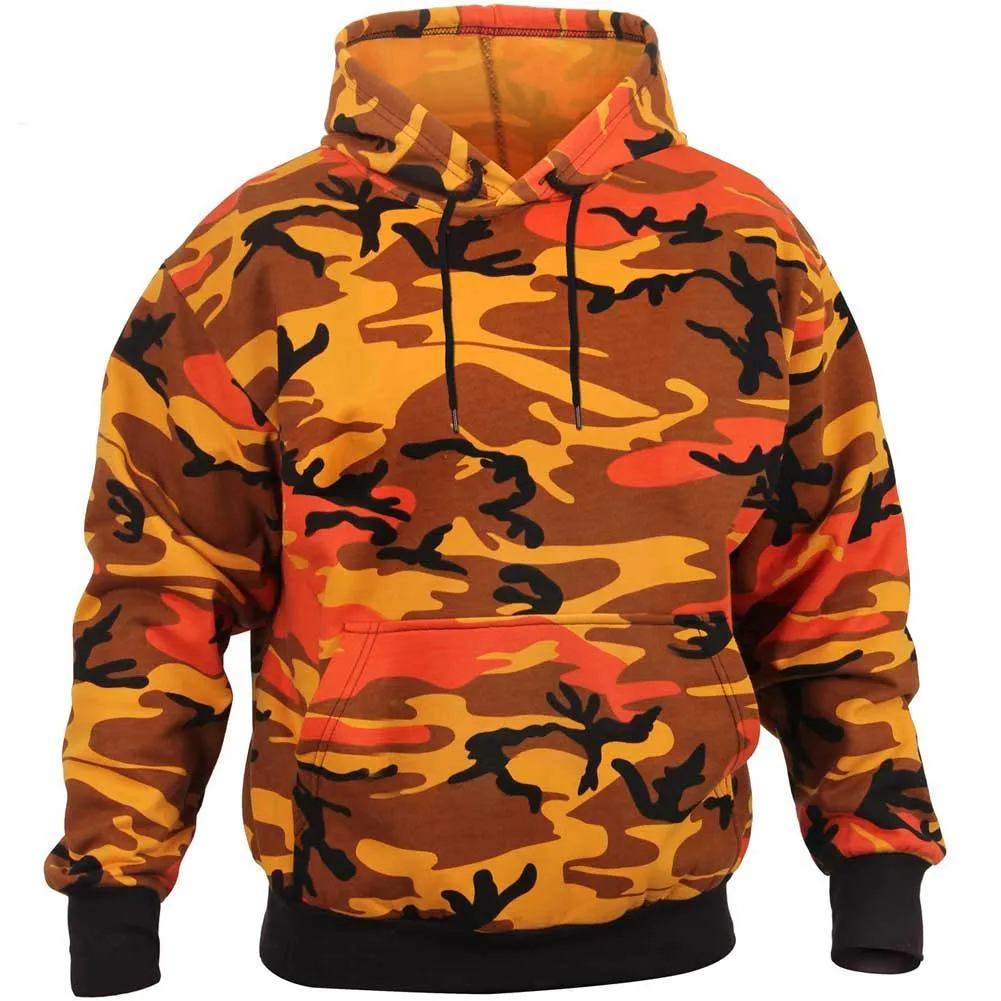 Mens Camouflage Pullover Hooded Sweatshirt (5 color choices)