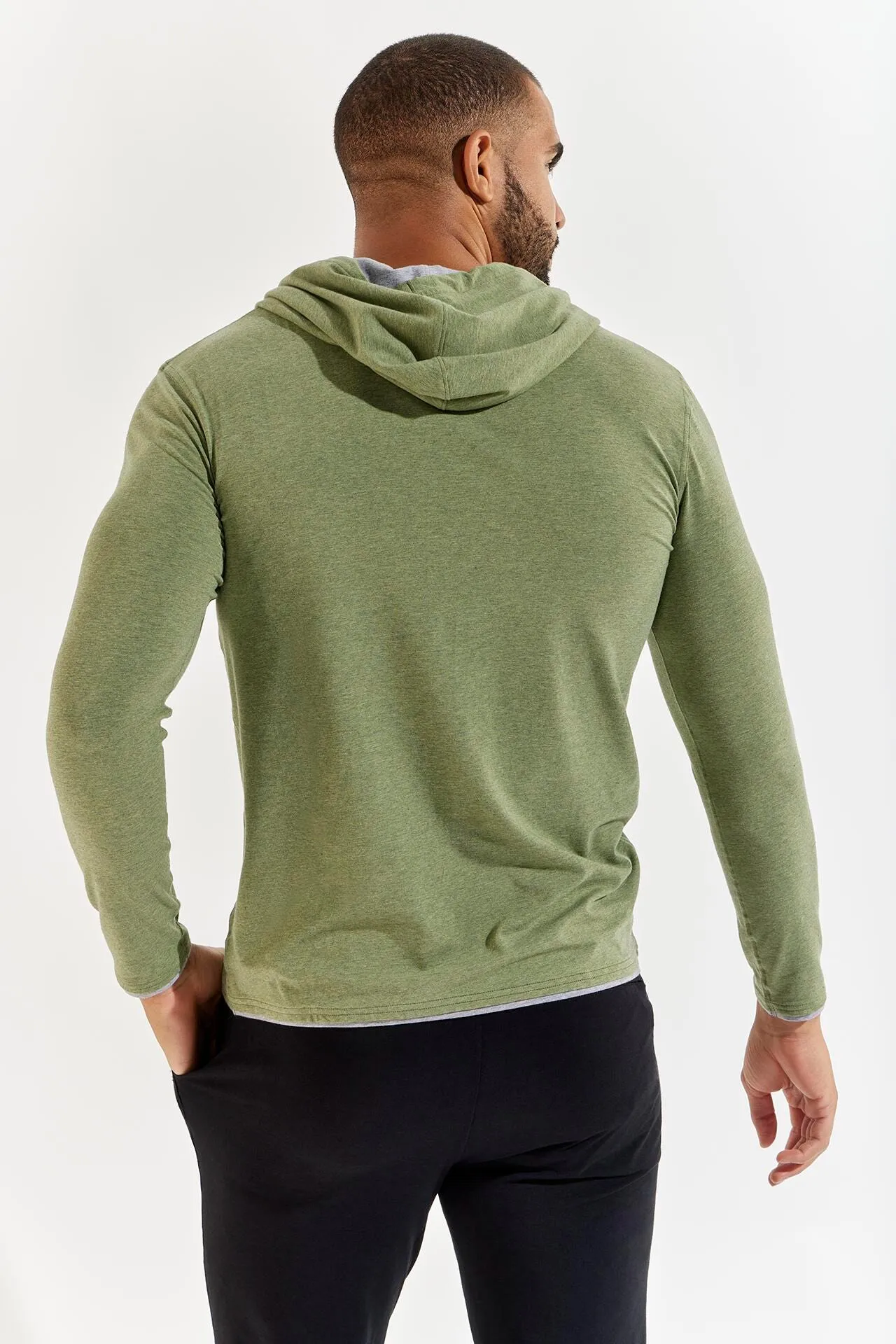 Men's Oasis Pullover Hoodie  |  Light Green Heather