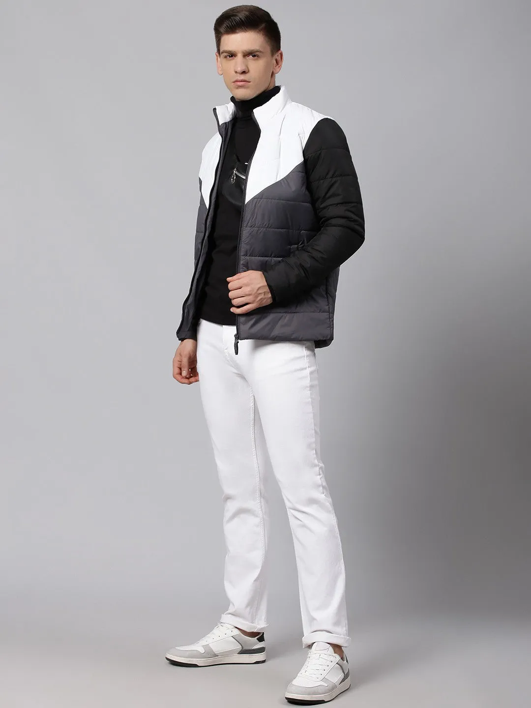 Mens Sleeveless Jacket - Lightweight Casual Winterwear  Black)